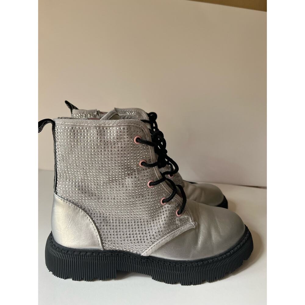 DKNY Kids Silver Boots Sz 2